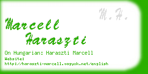 marcell haraszti business card